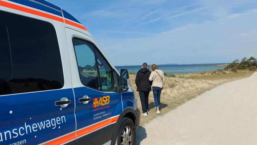 Wünschewagen auf der Halbinsel Holnis